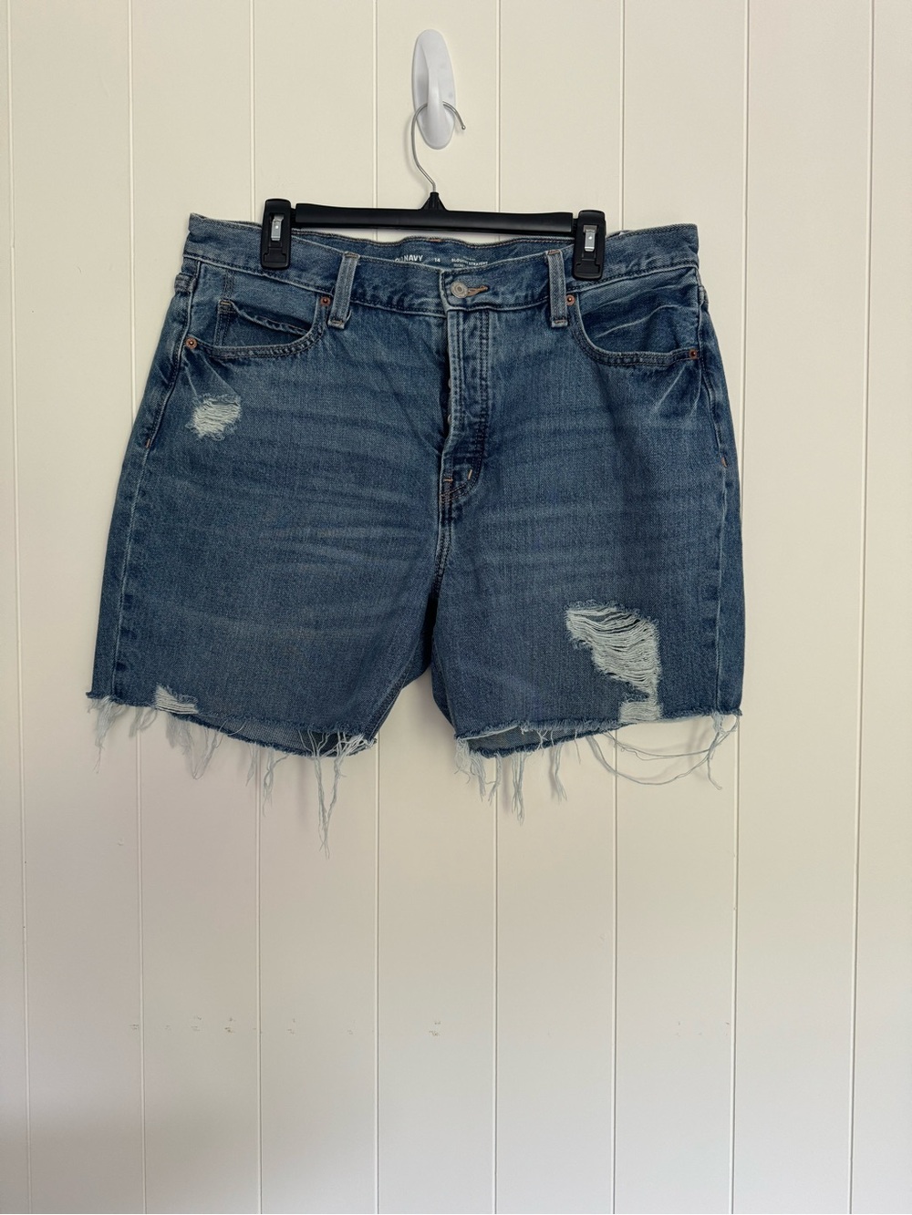 Old Navy Distressed Blue Denim Cutoff Shorts
